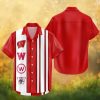Washington State Cougars NCAA Striped Aloha Beach Hawaiian Shirt Washington State Cougars NCAA Striped Aloha Beach Hawaiian Shirt