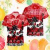 Boise State Broncos NCAA Blue Striped Retro Hawaiian Shirt Boise State Broncos NCAA Blue Striped Retro Hawaiian Shirt