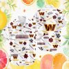 Washington Commanders White & Gold Hibiscus Floral Hawaiian Shirt Washington Commanders White & Gold Hibiscus Floral Hawaiian Shirt