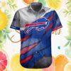 Buffalo Bills Blue Hibiscus Floral V Shape Graphic Summer Hawaiian Shirt Buffalo Bills Blue Hibiscus Floral V Shape Graphic Summer Hawaiian Shirt