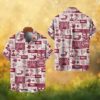 Houston Texans NFL Tiki Style Hawaiian Hawaiian Shirt Deep Red Tropical Pattern Fan Gift Houston Texans NFL Tiki Style Hawaiian Hawaiian Shirt Deep Red Tropical Pattern Fan Gift