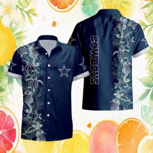 Dallas Cowboys Marine Life Sea Turtle Seahorse Navy Hawaiian Shirt Dallas Cowboys Marine Life Sea Turtle Seahorse Navy Hawaiian Shirt