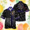 Chicago Bears American Flag Patriot Series Button Down Hawaiian Shirt Chicago Bears American Flag Patriot Series Button Down Hawaiian Shirt