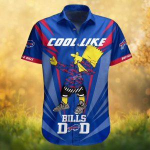 Buffalo Bills “Cool Like Dad” Bart Simpson Dabbing Hawaiian Shirt Buffalo Bills “Cool Like Dad” Bart Simpson Dabbing Hawaiian Shirt