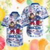 Denver Broncos Orange Center Stripe Floral NFL Hawaiian Shirt Denver Broncos Orange Center Stripe Floral NFL Hawaiian Shirt