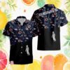 Chicago Bears Midnight Sunset Flamingo Silhouette Hawaiian Shirt Chicago Bears Midnight Sunset Flamingo Silhouette Hawaiian Shirt
