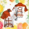 Chicago Bears Tropical Parrot and Pink Flamingo Hawaiian Shirt Chicago Bears Tropical Parrot and Pink Flamingo Hawaiian Shirt