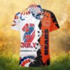 Chicago Bears x Chicago Cubs Half and Half Personalized City Skyline Hawaiian Shirt Chicago Bears x Chicago Cubs Half and Half Personalized City Skyline Hawaiian Shirt