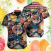 Chicago Bears White & Orange Tropical Hibiscus Hawaiian Shirt Chicago Bears White & Orange Tropical Hibiscus Hawaiian Shirt