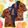 Houston Texans Sunset Palm Tree Red and Navy Hawaiian Shirt Houston Texans Sunset Palm Tree Red and Navy Hawaiian Shirt