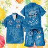 Detroit Lions Blue Sky Beach Island Summer Tropical Hawaiian Shirt Detroit Lions Blue Sky Beach Island Summer Tropical Hawaiian Shirt