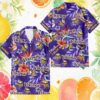 Custom Name Minnesota Vikings Cherry Blossom Sakura Purple Gradient Hawaiian Shirt Custom Name Minnesota Vikings Cherry Blossom Sakura Purple Gradient Hawaiian Shirt