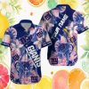 Buffalo Bills Royal Blue & Red Floral Stripe Hawaiian Shirt NFL Summer Wear Buffalo Bills Royal Blue & Red Floral Stripe Hawaiian Shirt NFL Summer Wear