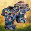 Custom Name & Number Tennessee Titans White Tropical Floral NFL Hawaiian Shirt Custom Name & Number Tennessee Titans White Tropical Floral NFL Hawaiian Shirt