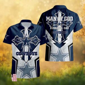 Dallas Cowboys Man of God Husband Dad NFL Hawaiian Shirt