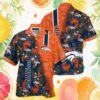 Chicago Bears Vintage Tropical Palm Tree Split Design Hawaiian Shirt Chicago Bears Vintage Tropical Palm Tree Split Design Hawaiian Shirt