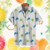 Cleveland Browns NFL White Floral Hibiscus Pattern Hawaiian Shirt Cleveland Browns NFL White Floral Hibiscus Pattern Hawaiian Shirt