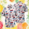Green Bay Packers Vintage 1950s Style Starburst Pattern Hawaiian Shirt Green Bay Packers Vintage 1950s Style Starburst Pattern Hawaiian Shirt