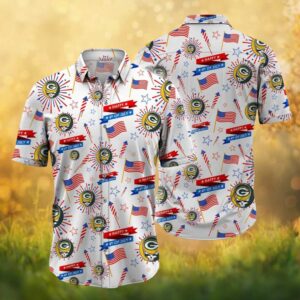 Green Bay Packers 4th of July Independence Day Hawaiian Shirt