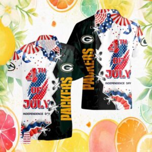 Green Bay Packers 4th of July Independence Day Patriotic Hawaiian Shirt