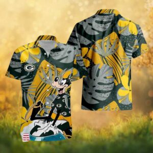Green Bay Packers Goofy Surfing Tropical Hawaiian Shirt
