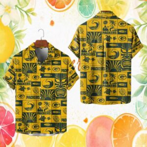 Green Bay Packers Tropical Tiki Beach Hawaiian Shirt