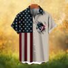 Custom James Detroit Lions Aggressive Mascot Blue Marble Hawaiian Shirt Custom James Detroit Lions Aggressive Mascot Blue Marble Hawaiian Shirt