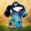 Houston Texans Horror Slashing Characters Halloween Hawaiian Shirt Houston Texans Horror Slashing Characters Halloween Hawaiian Shirt