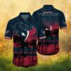 Custom Grandpa Houston Texans American Flag Sunflower Hawaiian Shirt Custom Grandpa Houston Texans American Flag Sunflower Hawaiian Shirt