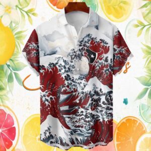 Houston Texans The Great Wave Off Kanagawa Japanese Style Hawaiian Shirt