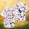 Houston Texans NFL Diagonal Colorblock Splatter Logo Hawaiian Shirt Houston Texans NFL Diagonal Colorblock Splatter Logo Hawaiian Shirt