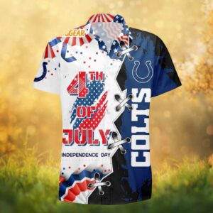 Indianapolis Colts 4th of July Stars and Stripes Patriotic NFL Hawaiian Shirt