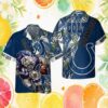Personalised Tennessee Titans Sunset Palm Tree Silhouette Hawaiian Shirt Personalised Tennessee Titans Sunset Palm Tree Silhouette Hawaiian Shirt