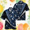 Personalised Indianapolis Colts Navy Tropical Pineapple Floral Hawaiian Shirt Personalised Indianapolis Colts Navy Tropical Pineapple Floral Hawaiian Shirt