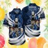 Personalized Tennessee Titans Tropical Hibiscus Navy Blue Pattern Hawaiian Shirt Personalized Tennessee Titans Tropical Hibiscus Navy Blue Pattern Hawaiian Shirt