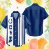 Indianapolis Colts White & Blue Hibiscus Flower Hawaiian Shirt Indianapolis Colts White & Blue Hibiscus Flower Hawaiian Shirt
