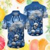 Indianapolis Colts NFL Tropical Sunset Beach Silhouette Hawaiian Shirt Indianapolis Colts NFL Tropical Sunset Beach Silhouette Hawaiian Shirt
