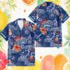 Jacksonville Jaguars NFL Palm Beach Night Scene Custom Name Hawaiian Shirt Jacksonville Jaguars NFL Palm Beach Night Scene Custom Name Hawaiian Shirt
