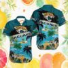 Jacksonville Jaguars Goofy Surfing Teal Tropical NFL Hawaiian Shirt Jacksonville Jaguars Goofy Surfing Teal Tropical NFL Hawaiian Shirt