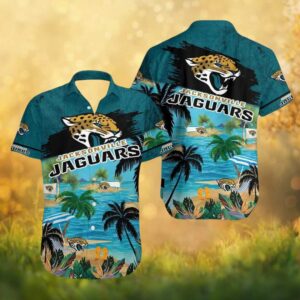 Jacksonville Jaguars “Jags” Summer Palm Tree NFL Hawaiian Shirt