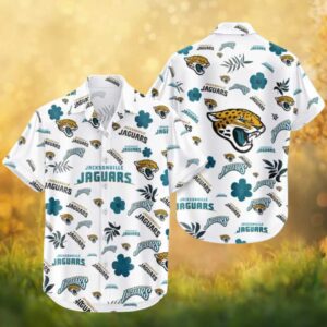 Jacksonville Jaguars White Tropical Bloom Team Spirit Hawaiian Shirt