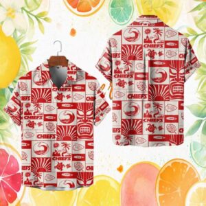Kansas City Chiefs Polynesian Tribal Sun & Surf Summer Hawaiian Shirt