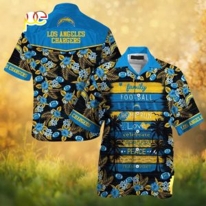 Los Angeles Chargers NFL Family Football Home Run Hawaiian Shirt
