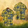 Custom Name Indianapolis Colts White & Navy Flame Pattern Hawaiian Shirt Custom Name Indianapolis Colts White & Navy Flame Pattern Hawaiian Shirt