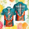 Miami Dolphins White Tropical Teal & Orange NFL Hawaiian Shirt Miami Dolphins White Tropical Teal & Orange NFL Hawaiian Shirt