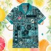 Miami Dolphins Palm Leaf Pattern Hawaiian Shirt Teal NFL Beach Wear Miami Dolphins Palm Leaf Pattern Hawaiian Shirt Teal NFL Beach Wear