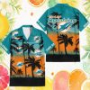 Miami Dolphins Ombre Teal Cherry Blossom Custom Hawaiian Shirt Miami Dolphins Ombre Teal Cherry Blossom Custom Hawaiian Shirt