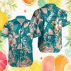 New England Patriots Tropical Beach Palms & Sand Navy Hawaiian Shirt New England Patriots Tropical Beach Palms & Sand Navy Hawaiian Shirt