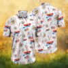 Chicago Bears x Chicago Cubs Half and Half Personalized City Skyline Hawaiian Shirt Chicago Bears x Chicago Cubs Half and Half Personalized City Skyline Hawaiian Shirt