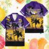 Green Bay Packers Flamingo & Palm Tree Beach Scene Hawaiian Shirt and Shorts Set Green Bay Packers Flamingo & Palm Tree Beach Scene Hawaiian Shirt and Shorts Set